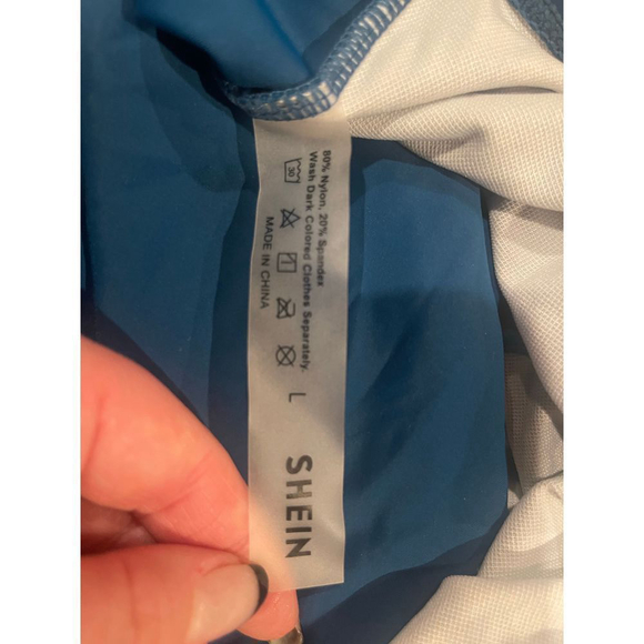 Shein | Royal Blue High Waisted Bikini Bottoms Swim Suit - Picture 3 of 3